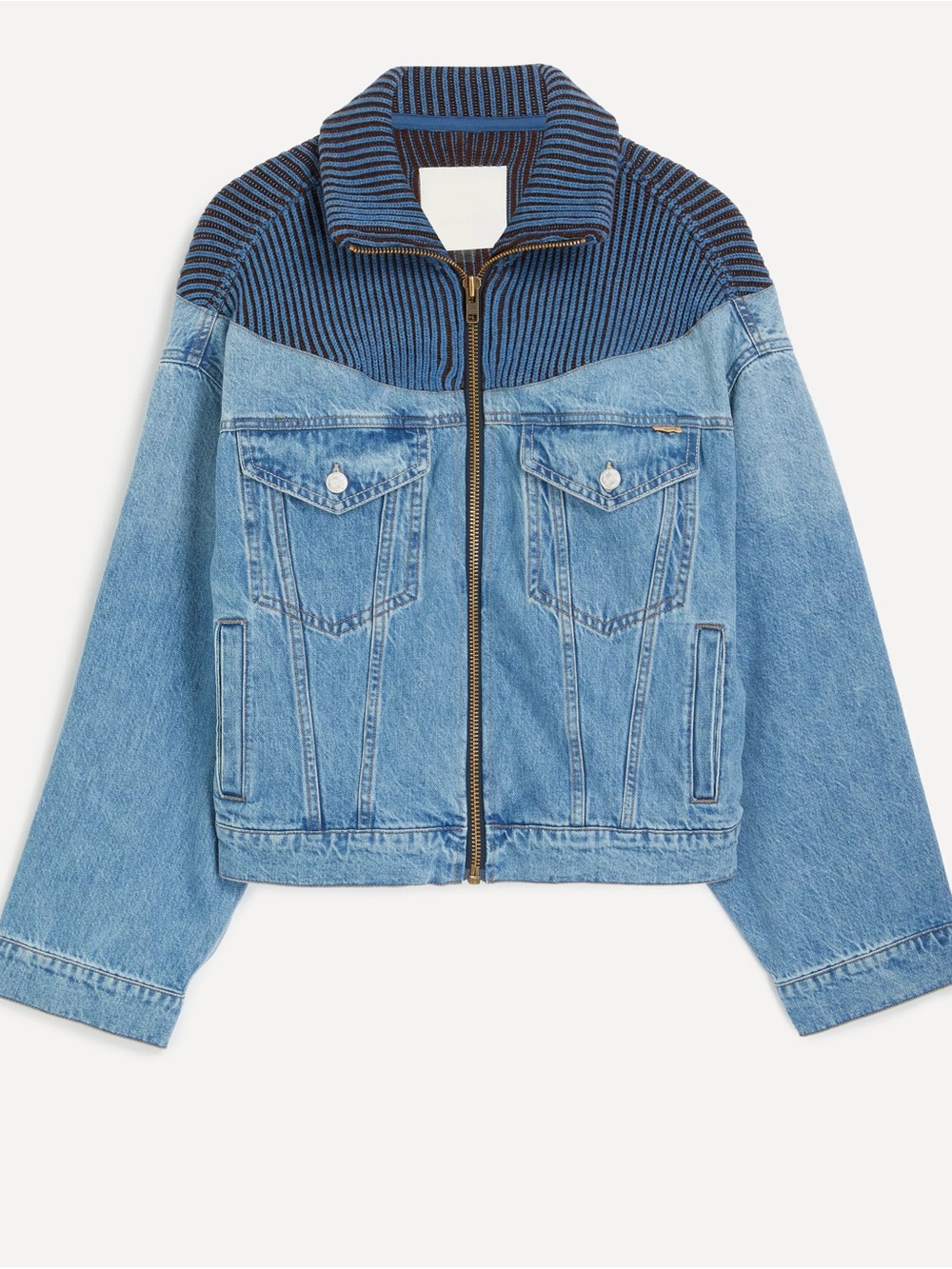 MOTHER Mixtape Denim Jacket in Coldslaw